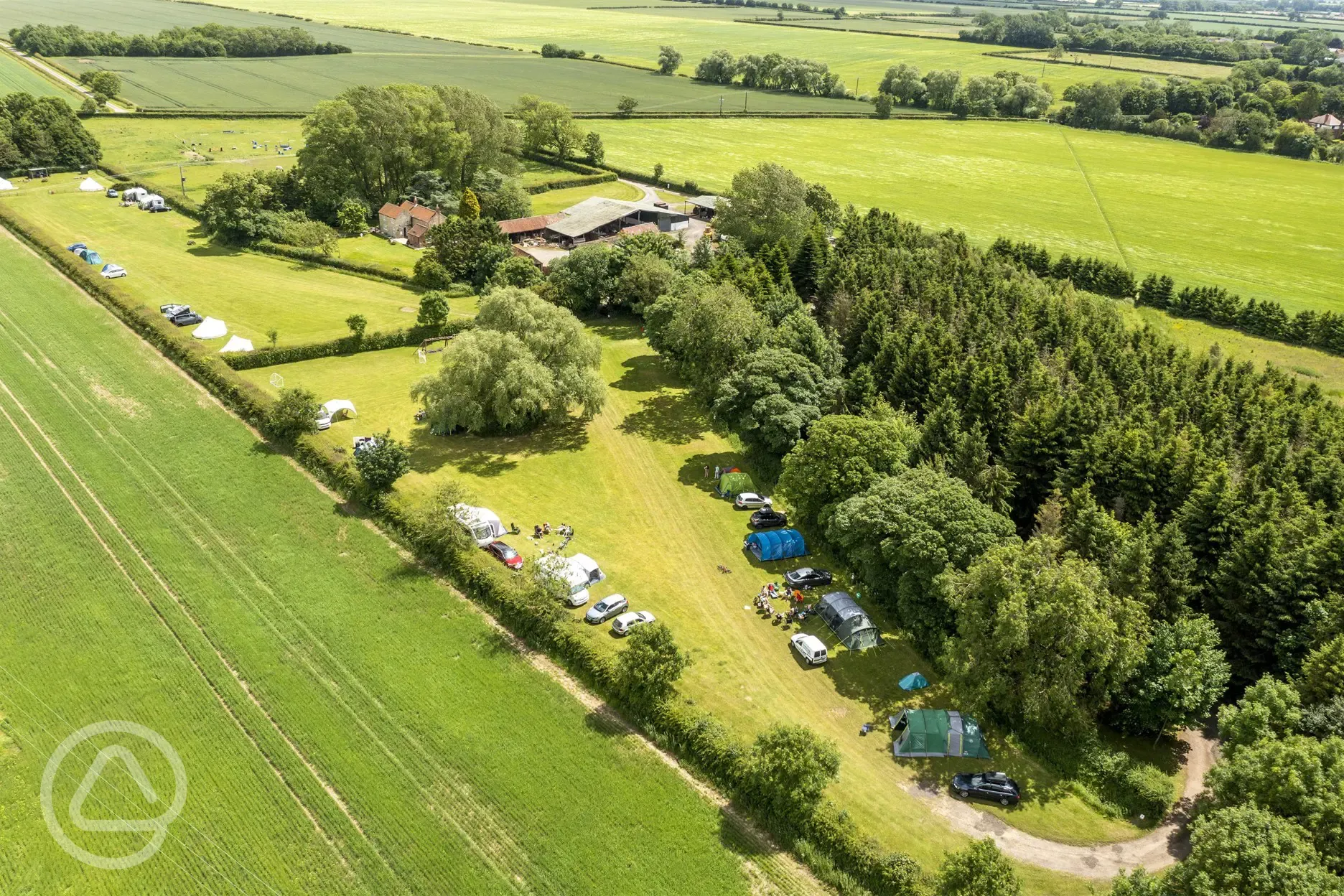 Aerial of the site