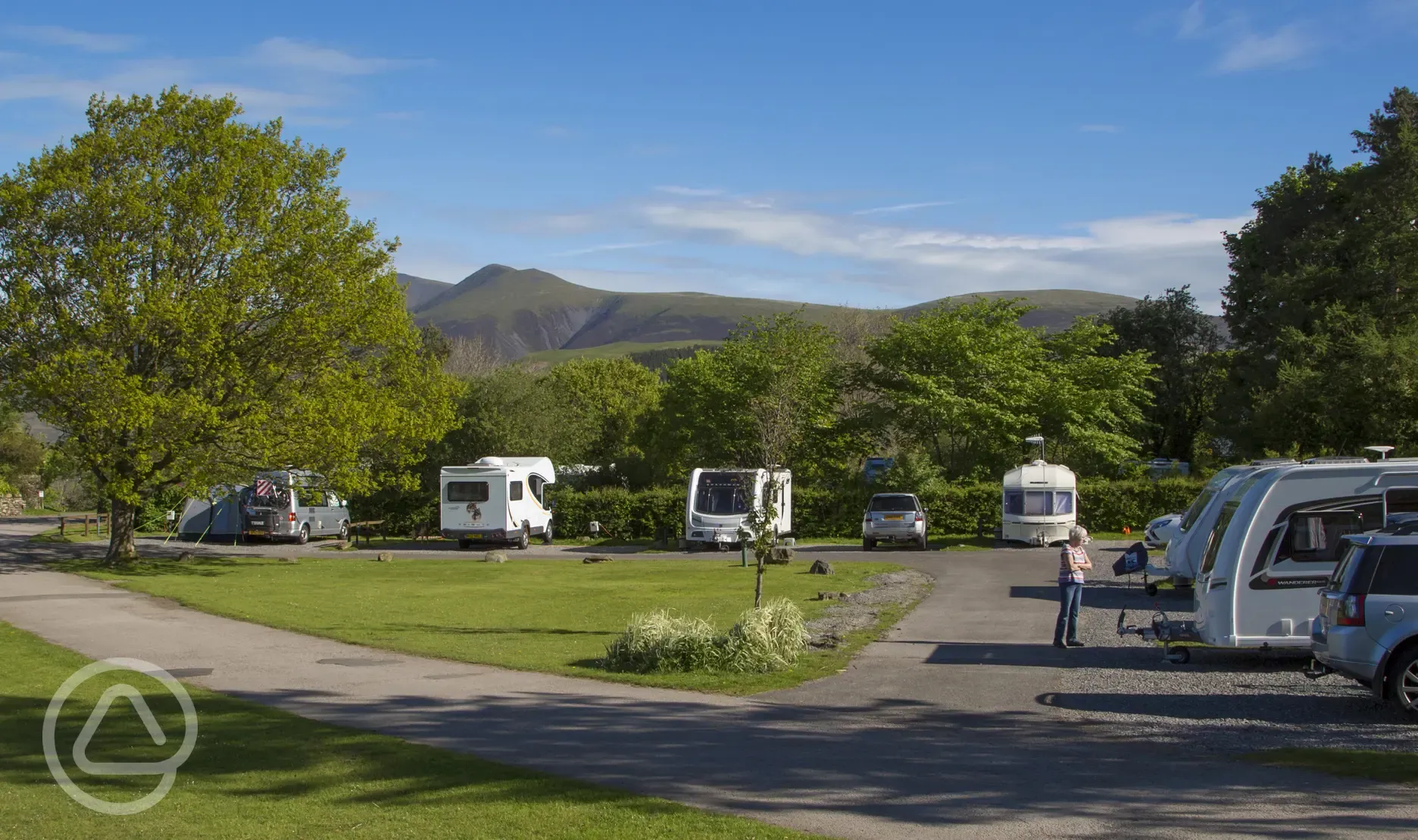 Touring pitches in the heart of the English Lake District