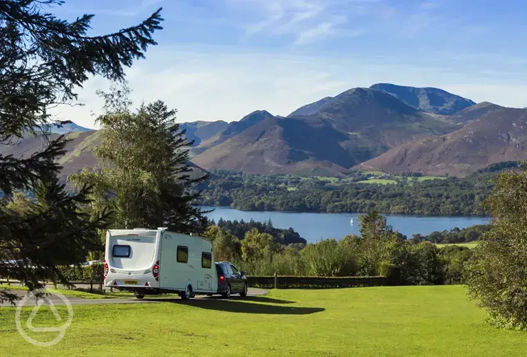The view from Castlerigg Hall Caravan and Camping Park