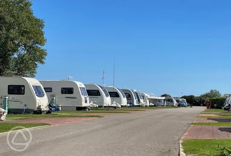 Fully serviced hardstanding touring pitches at Skirlington Coast Yorkshire