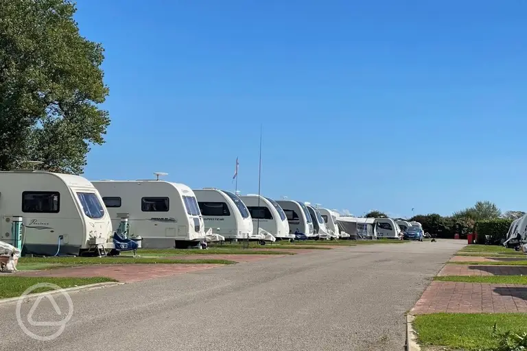 Fully serviced hardstanding touring pitches at Skirlington Coast Yorkshire