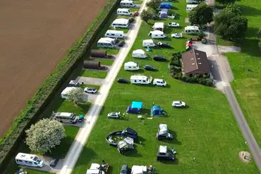 Aerial of Burton Constable Holiday Park