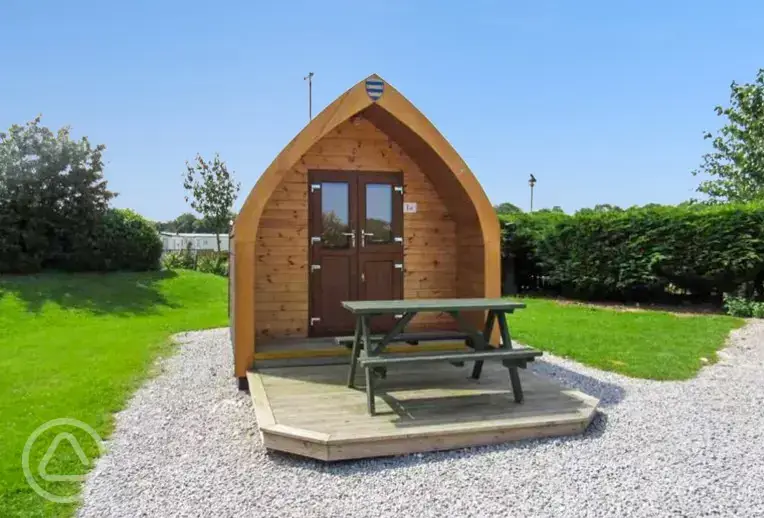 Standard unfurnished pod at Burton Constable Holiday Park