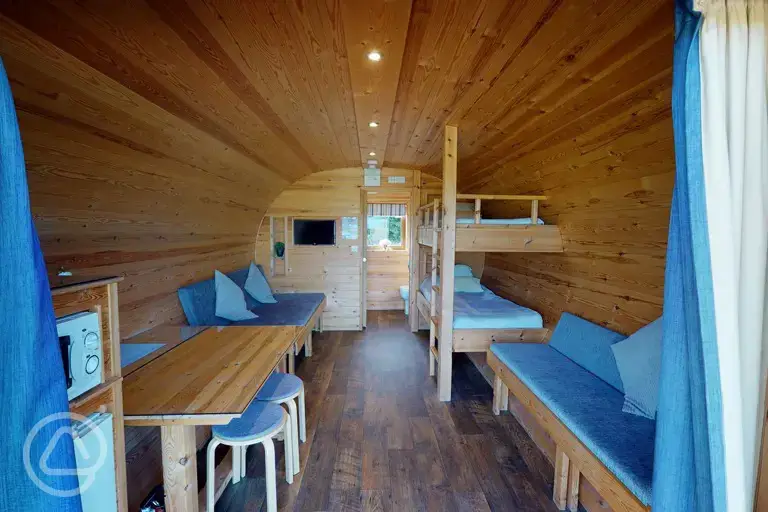 Super deluxe pod interior