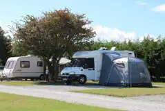 Electric hardstanding pitches with optional 10amp electric hook u