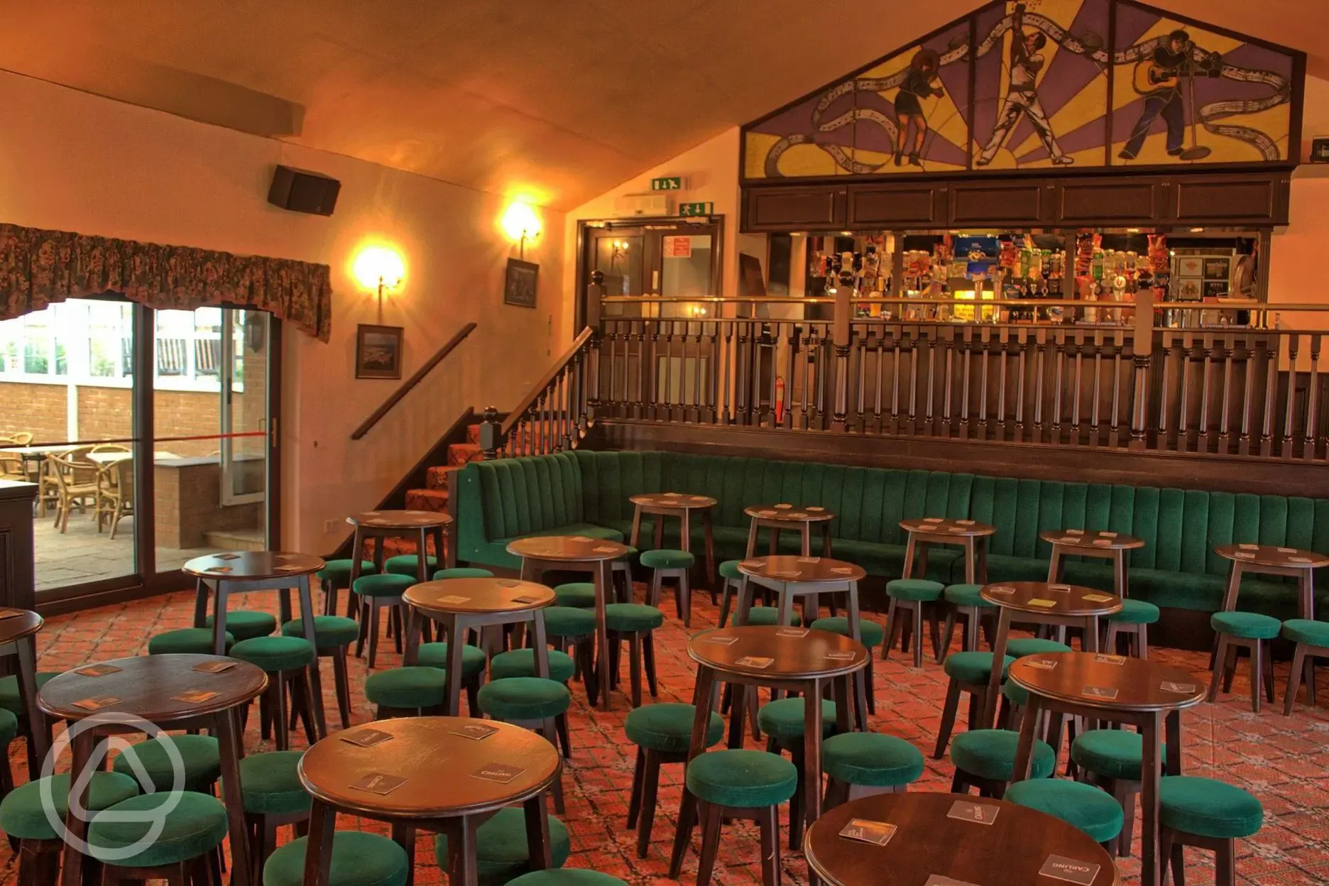 Lounge bar at Crows Nest Caravan Park
