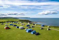 Non electric grass pitches with Sea Views Non electric grass pitches with Sea Views