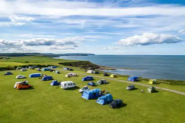 Non electric grass pitches with Sea Views