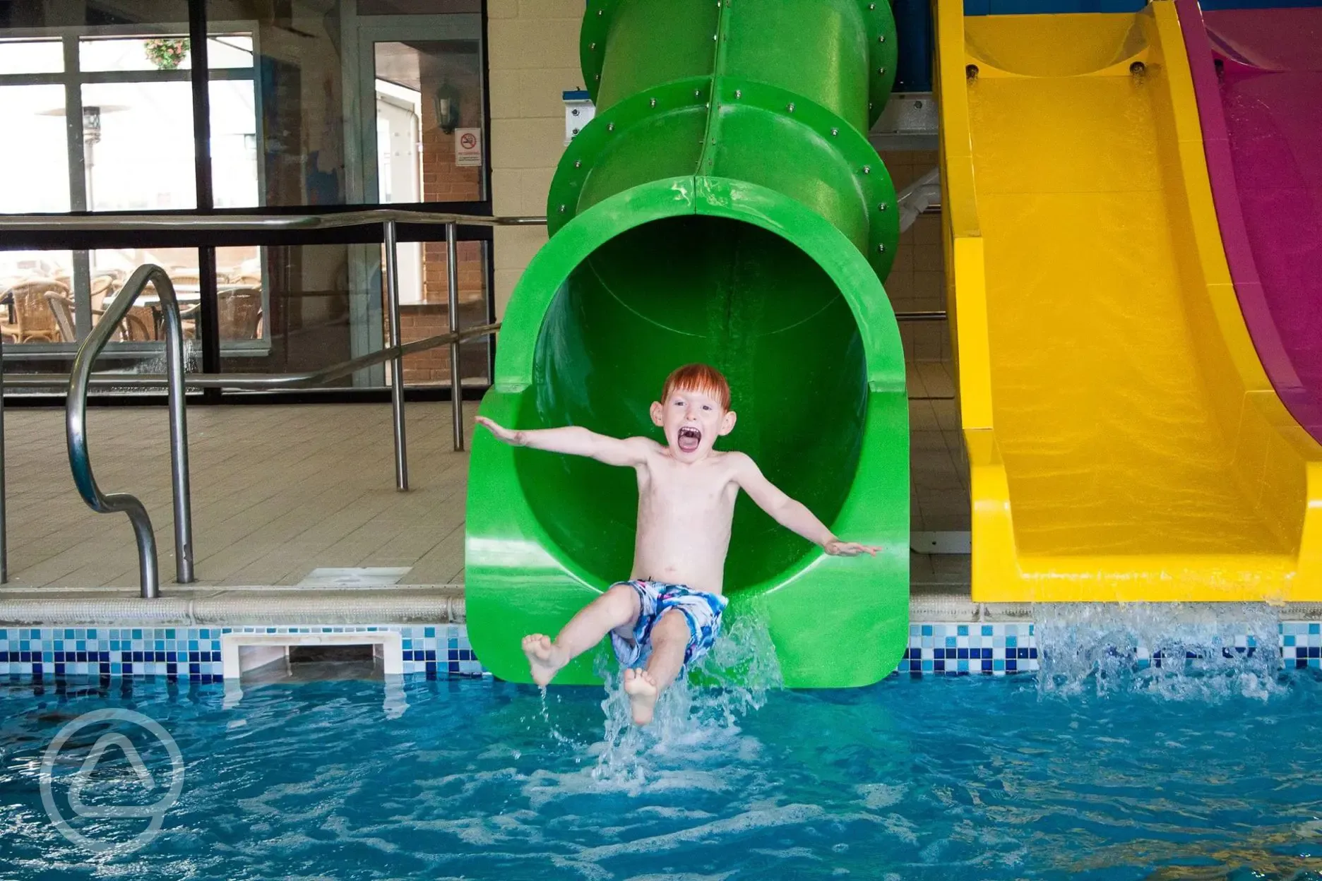Indoor heated swimming pool - open Easter to September