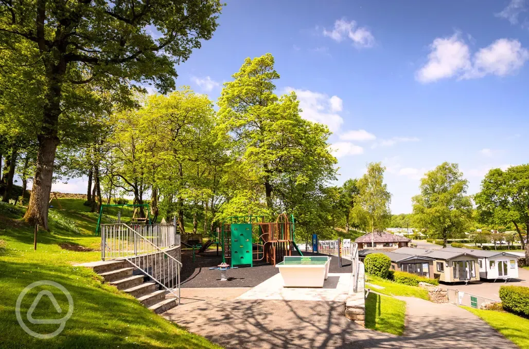 Children's playground at Riverside Caravan Park Children's playground at Riverside Caravan Park