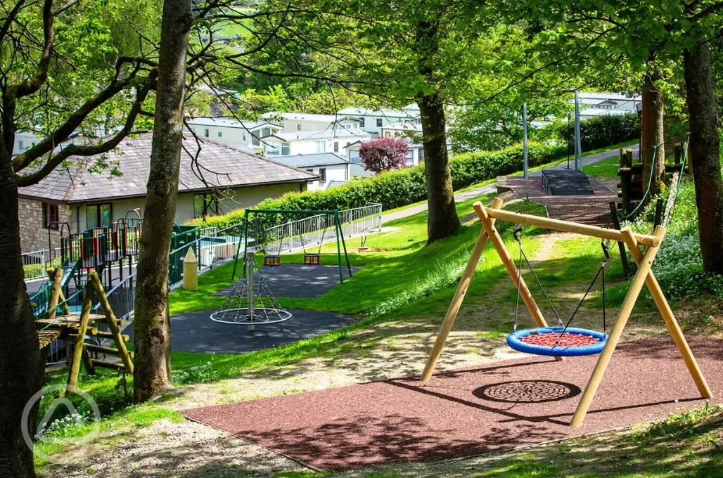 Children's playground at Riverside Caravan Park Children's playground at Riverside Caravan Park