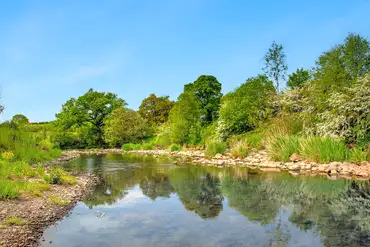 Riverside Caravan Park on the banks of the River Wenning