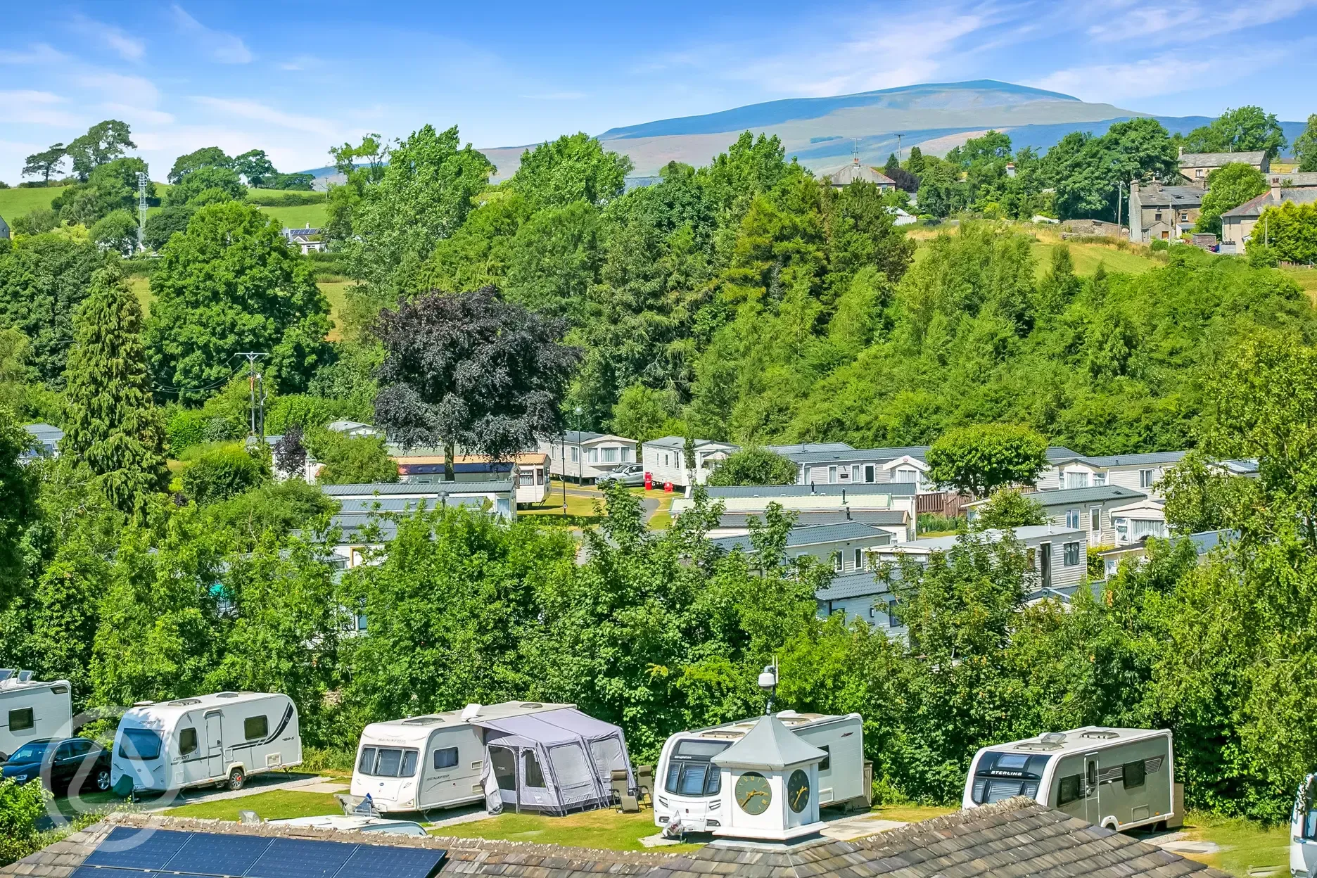 Aerial of the campsite