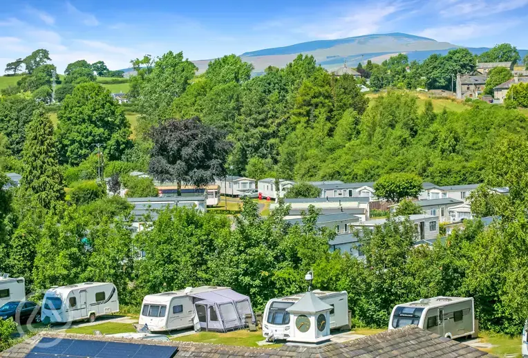 Aerial of the campsite