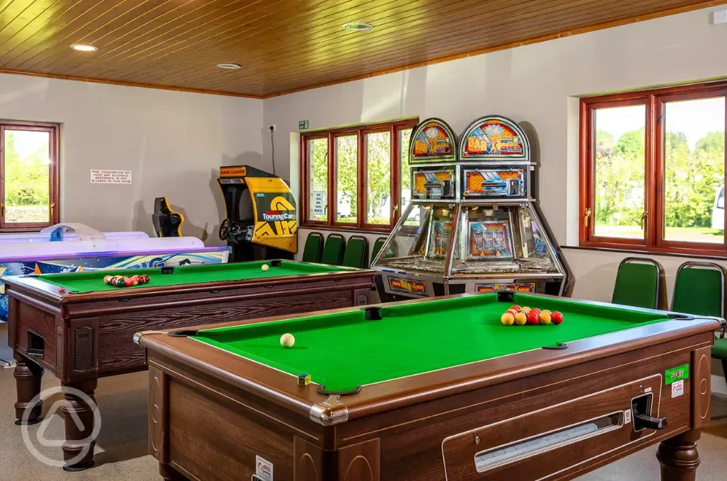 Games room at Riverside Caravan Park Games room at Riverside Caravan Park
