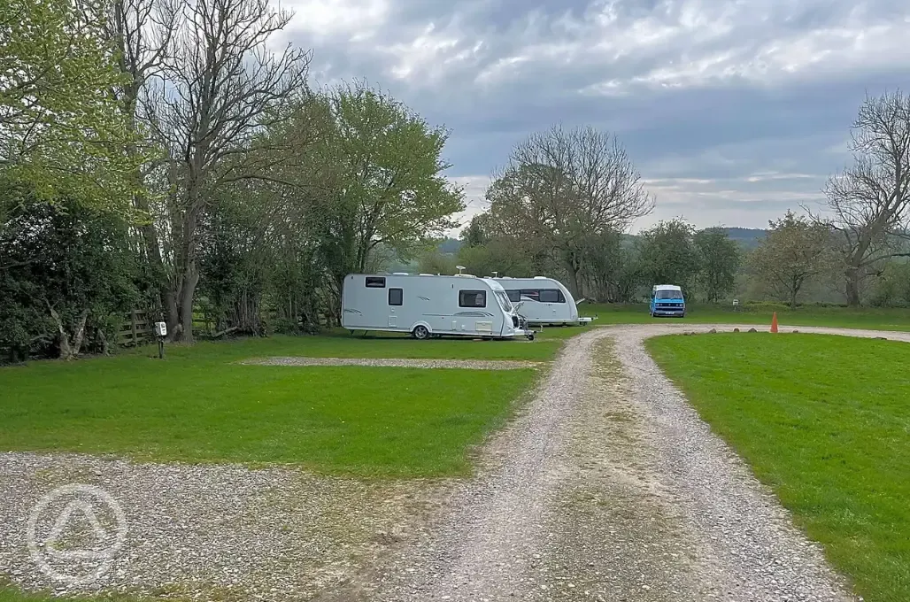 Fully serviced hardstanding touring pitches