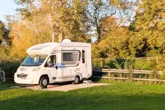 Premium electric hardstanding mill pitch for trailer tents and tourers