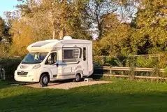 Premium electric hardstanding mill pitch for trailer tents and tourers