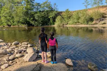Watersporting along the River Ure set beside Sleningford Watermill Park