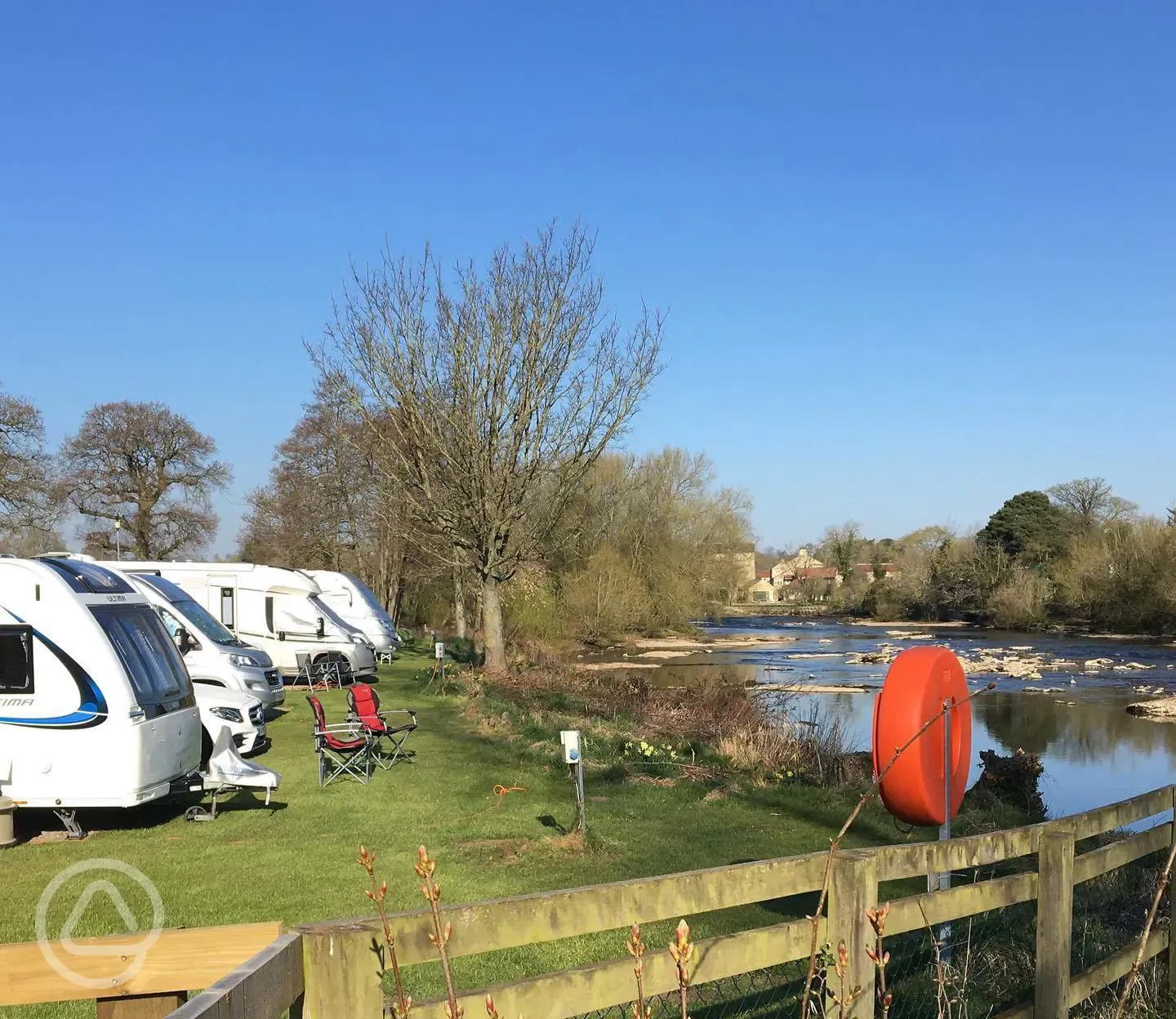 Riverside electric hardstanding pitches
