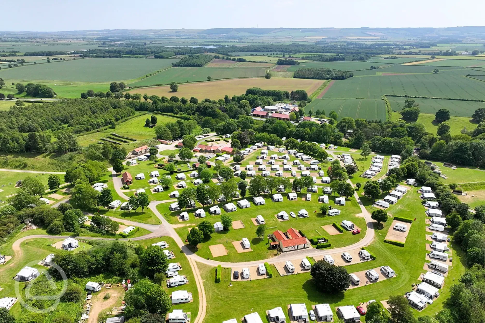 Aerial of St Helens in the Park and the North York Moors