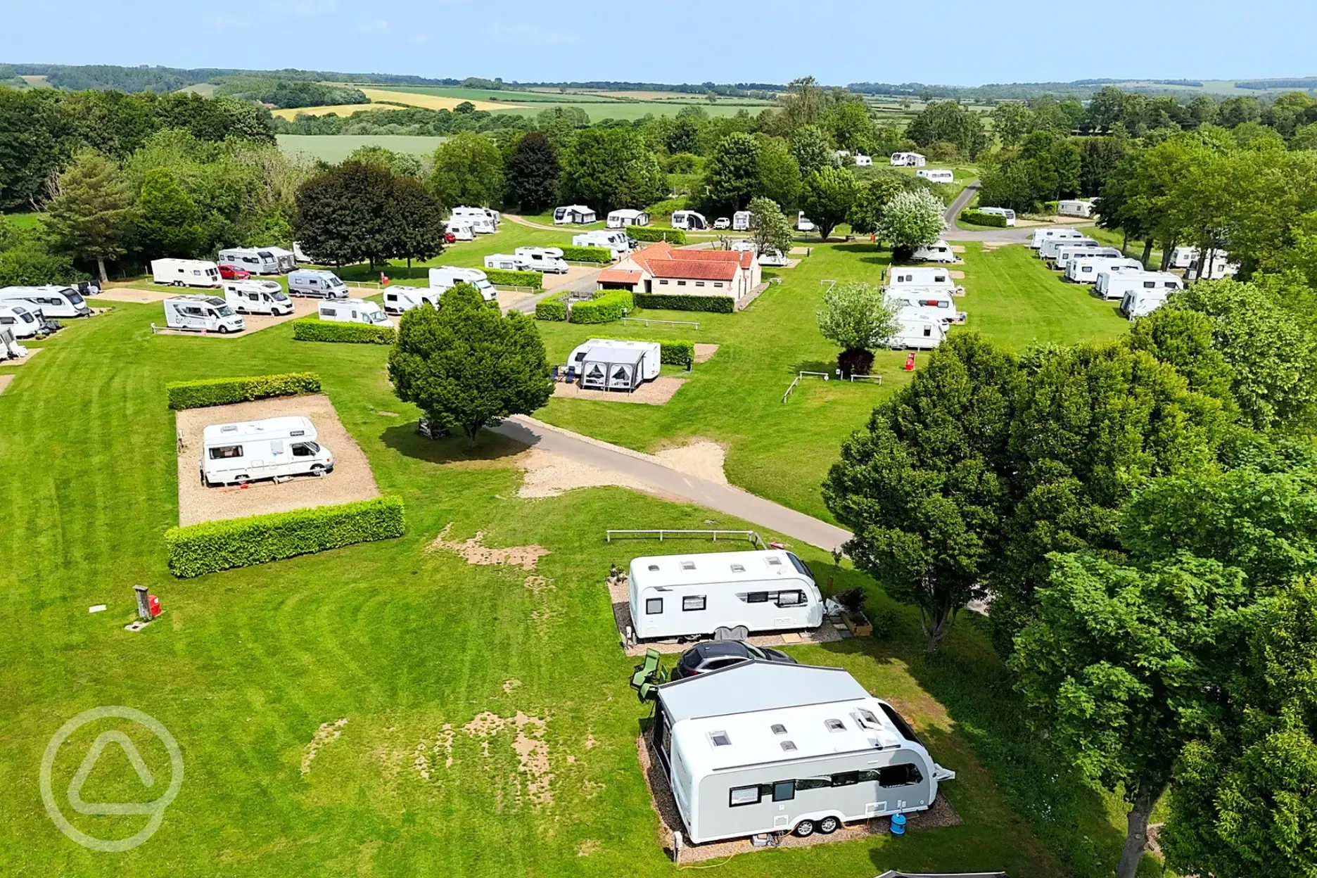 Aerial of St Helens in the Park