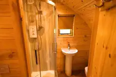Ensuite glamping pod ensuite with toilet and shower Ensuite glamping pod ensuite with toilet and shower