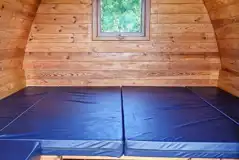 Camping pod interior