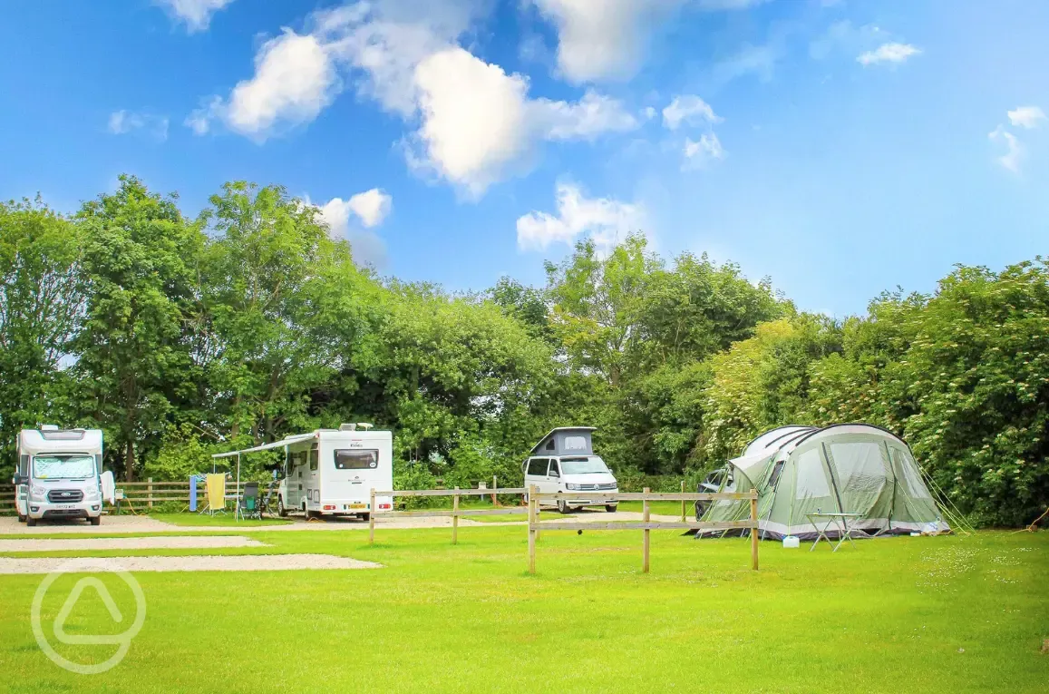 Grass and hardstanding pitches