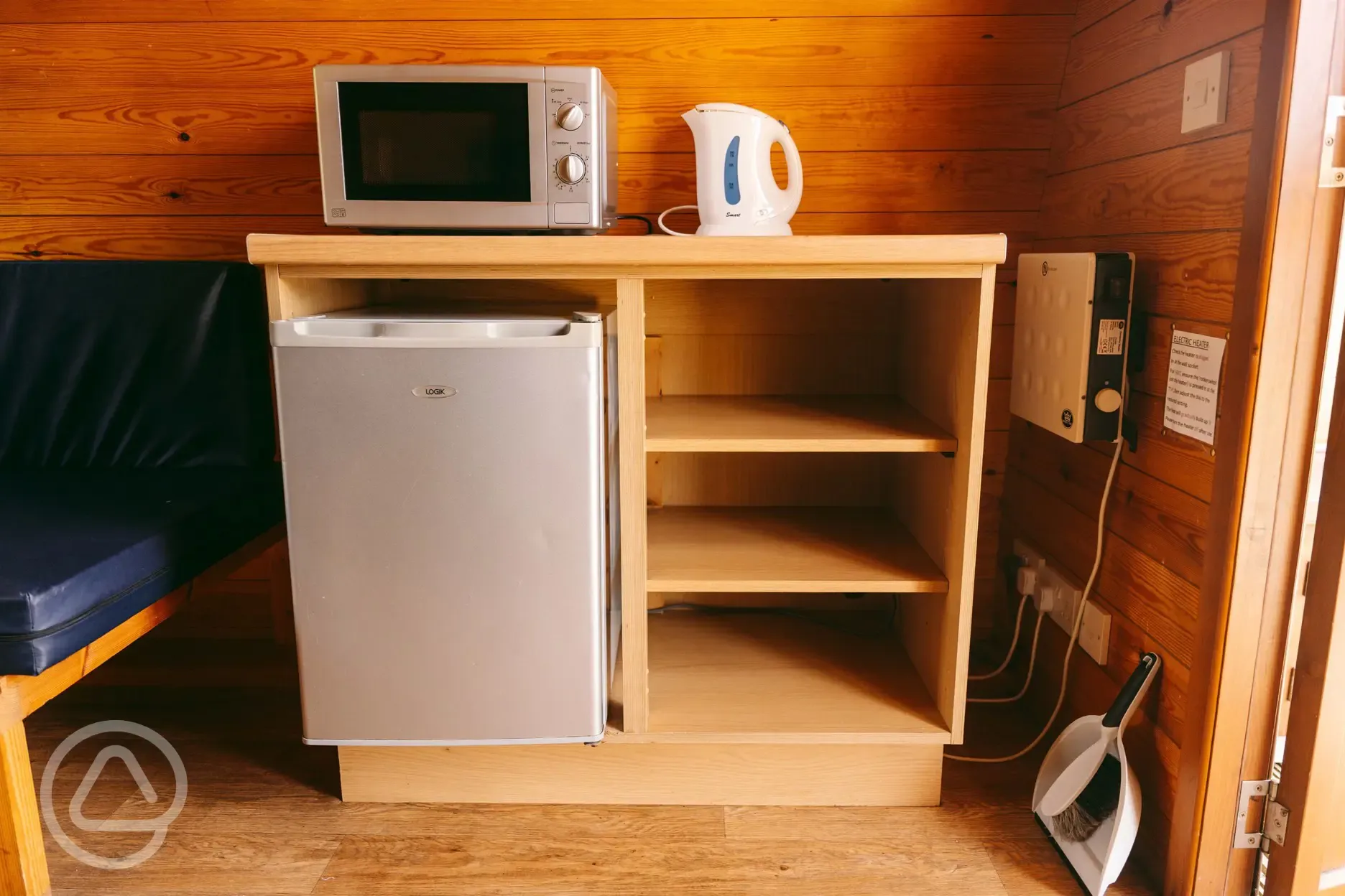 Camping pod interior