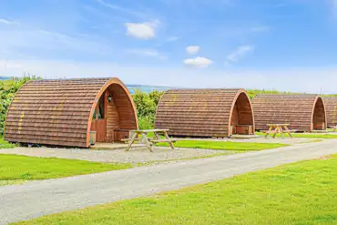 Camping pods at Middlewood Farm, dog friendly with up to five guests