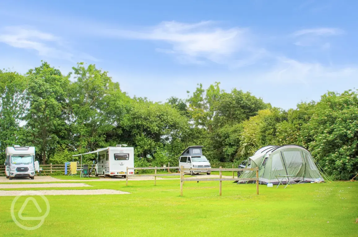 Grass and hardstanding pitches