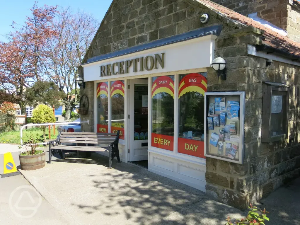 Reception and shop