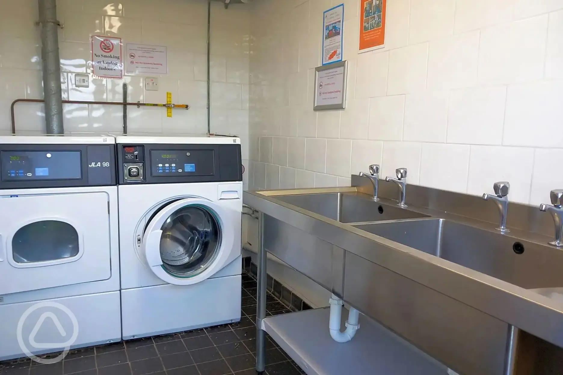 Washing up and laundry area Washing up and laundry area