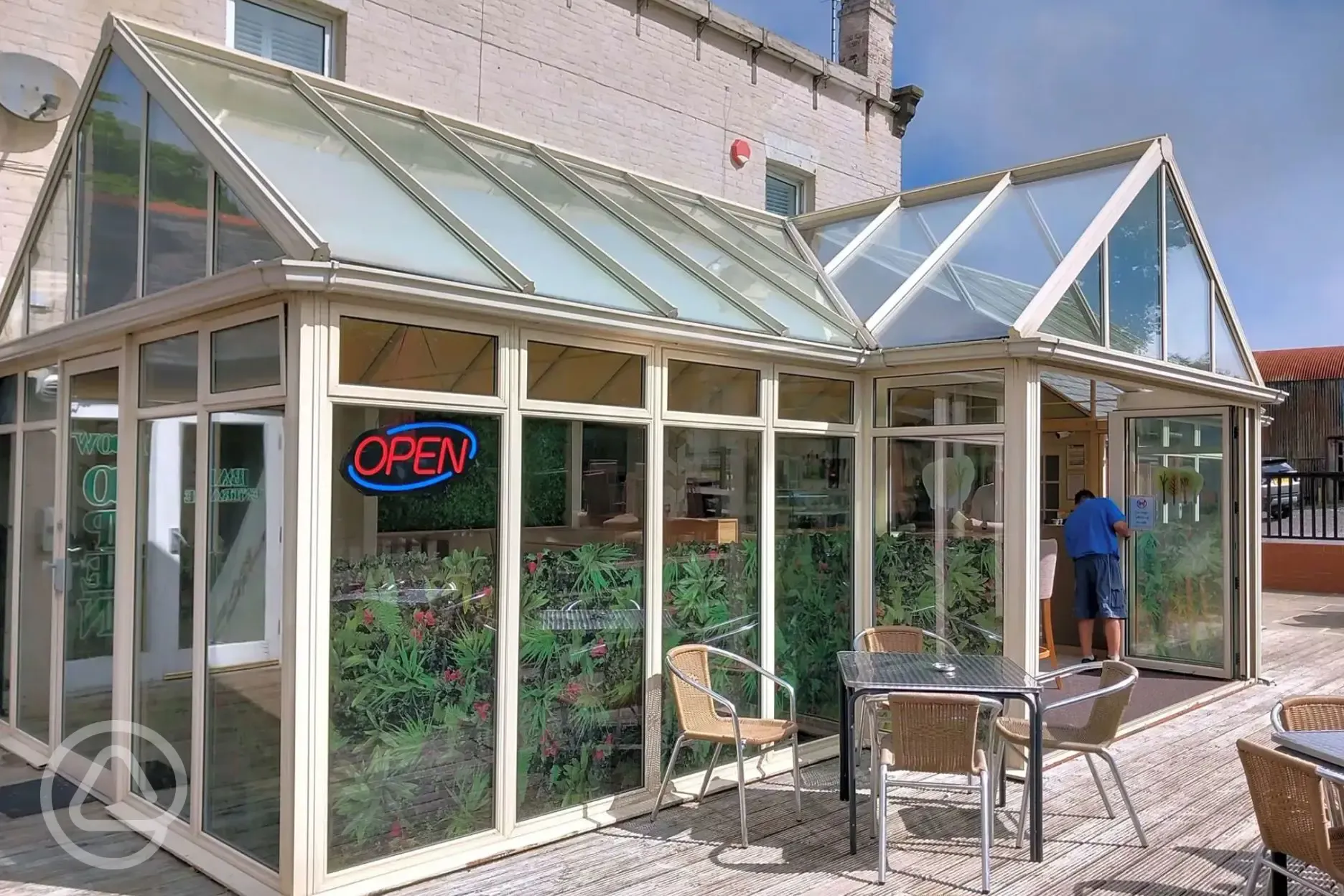 Outdoor seating area Outdoor seating area