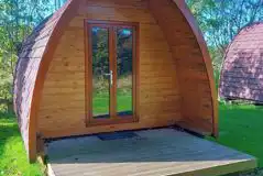 Camping pods with outdoor decking area Camping pods with outdoor decking area