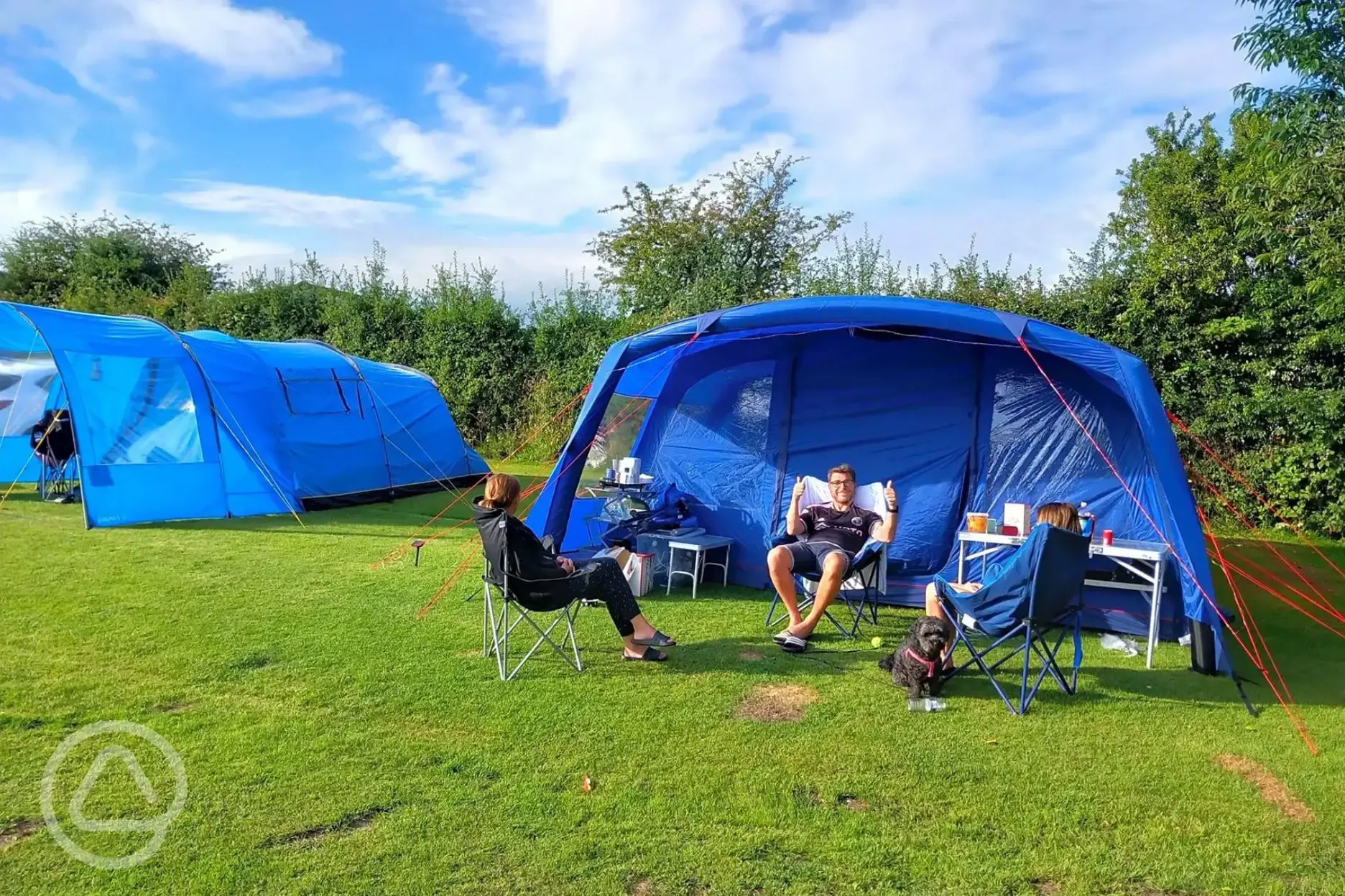 Grass pitches for tents Grass pitches for tents