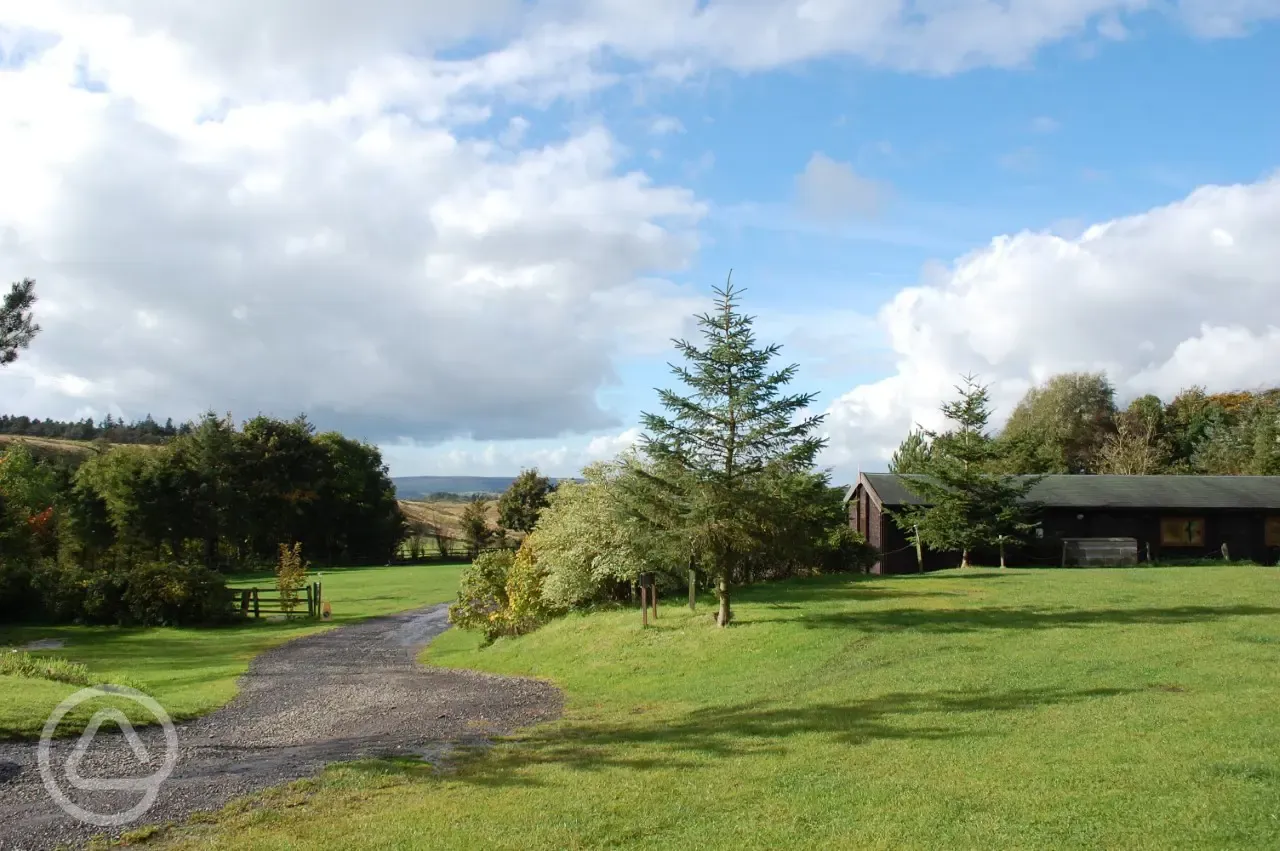 Campsite and facilities building view