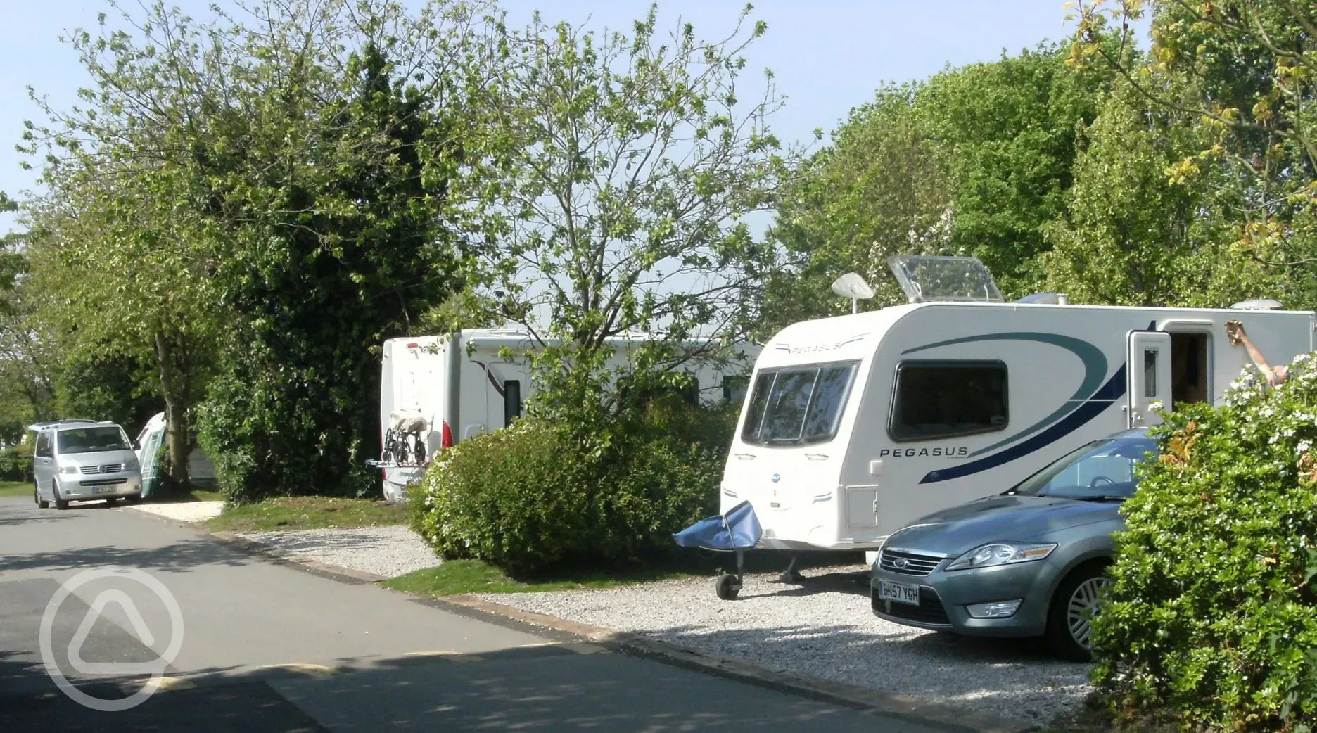 Caravans on site