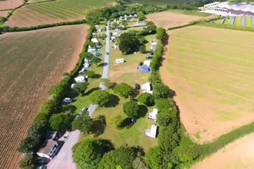 Aerial of the campsite