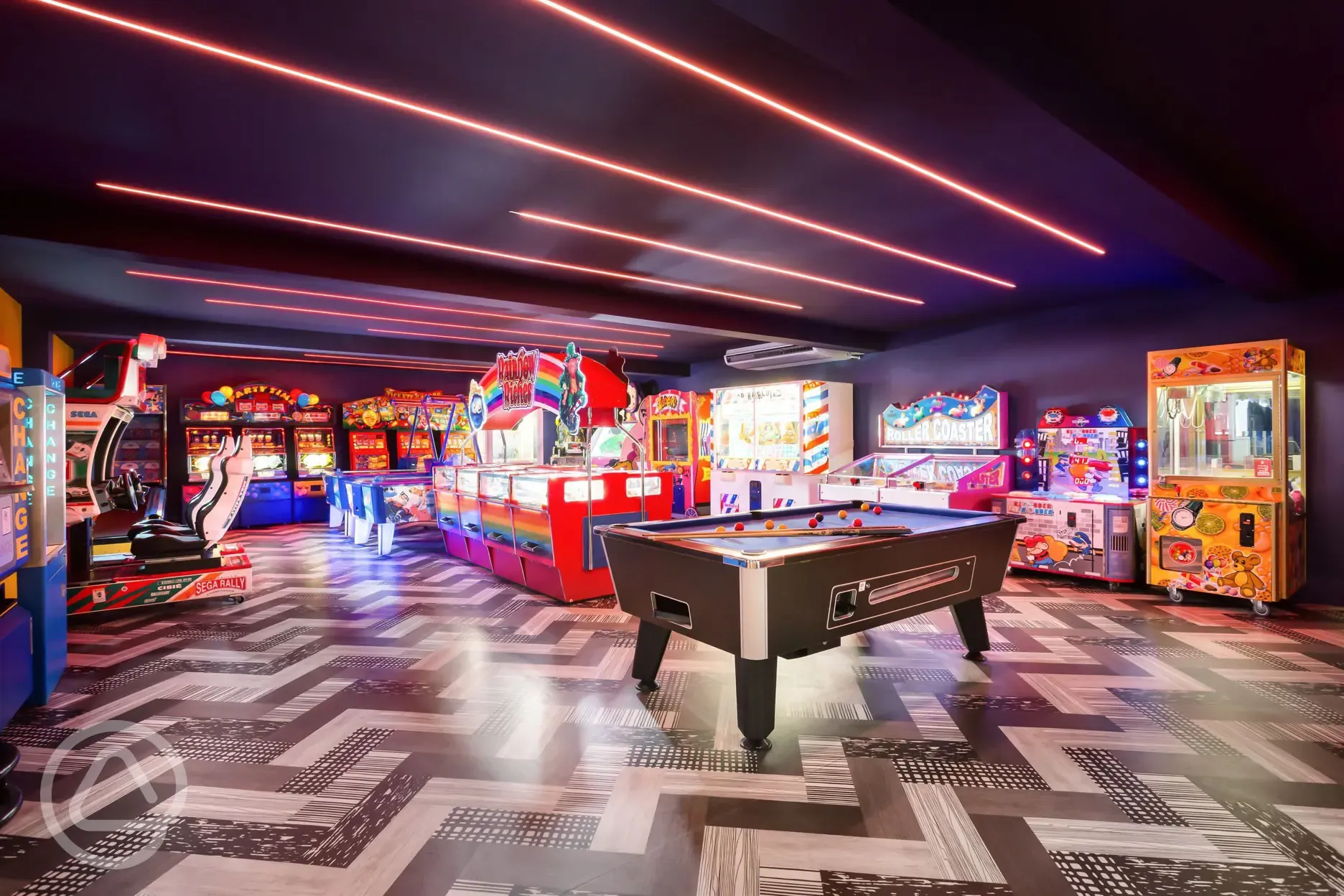 Arcade games room