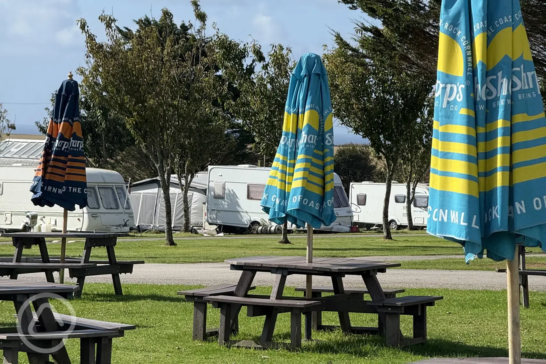 Outdoors seating area