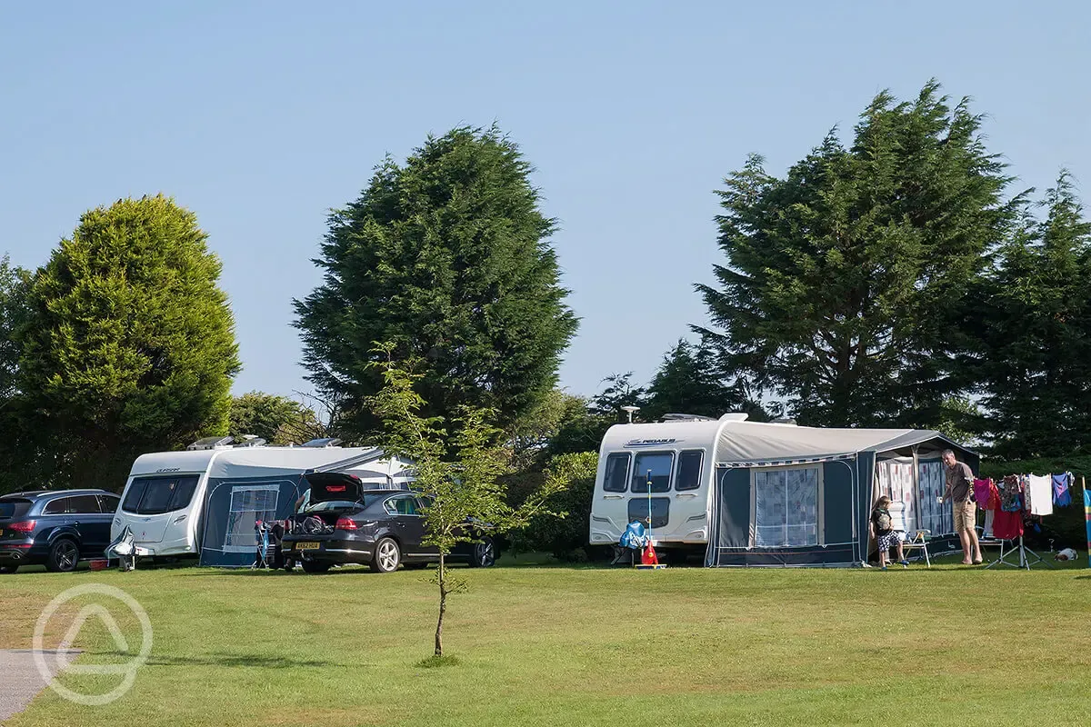 Touring pitches at Trevarth Holiday Park