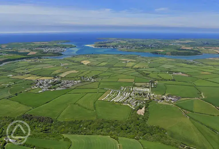 Trewince Farm aerial view