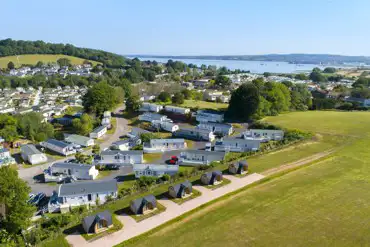 Aerial of the park and coast