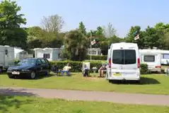 Electric grass camping pitches (11m x 10m) with 10 amp hook ups