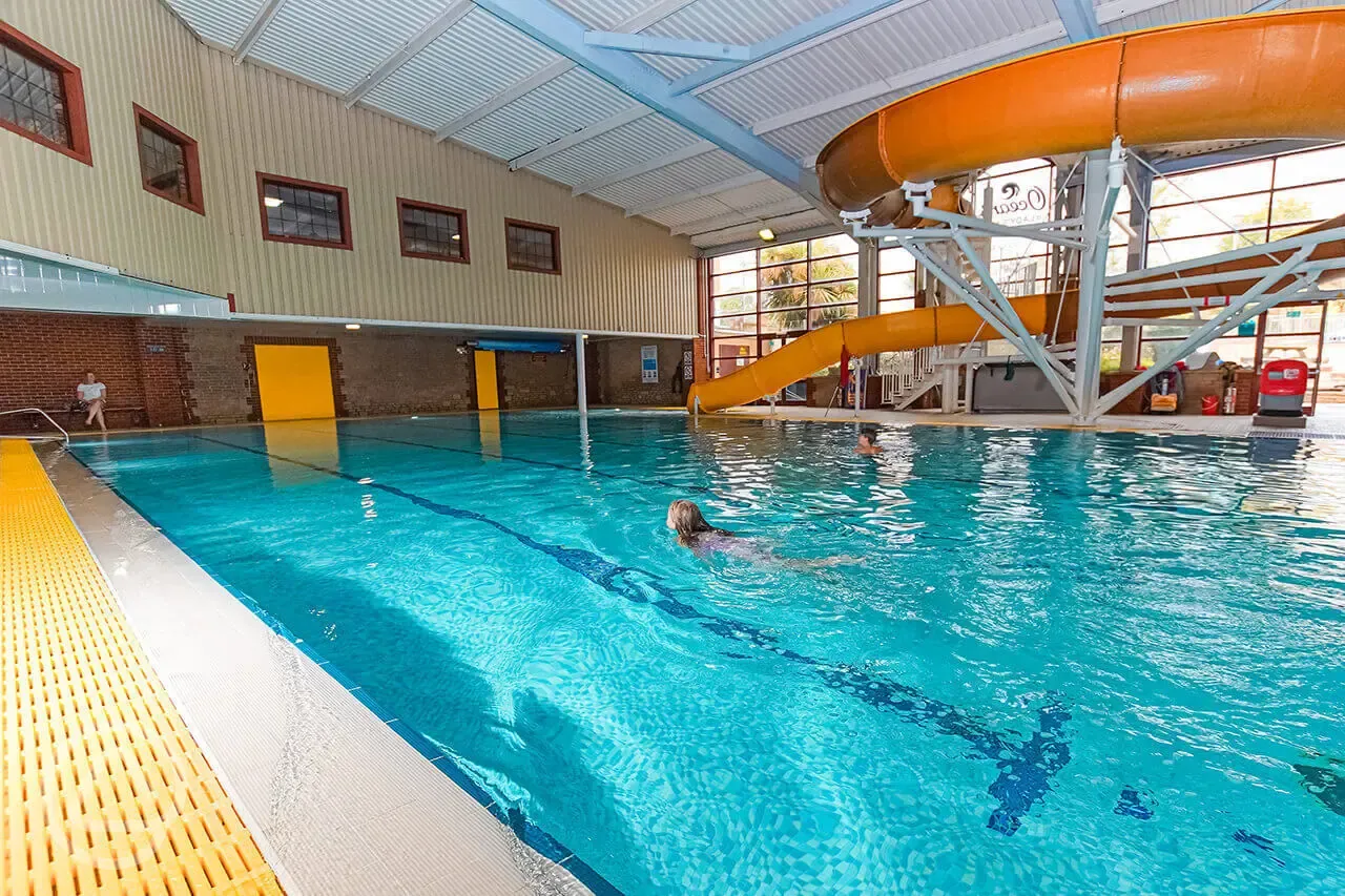 Indoor swimming pool (open daily with slots to book)