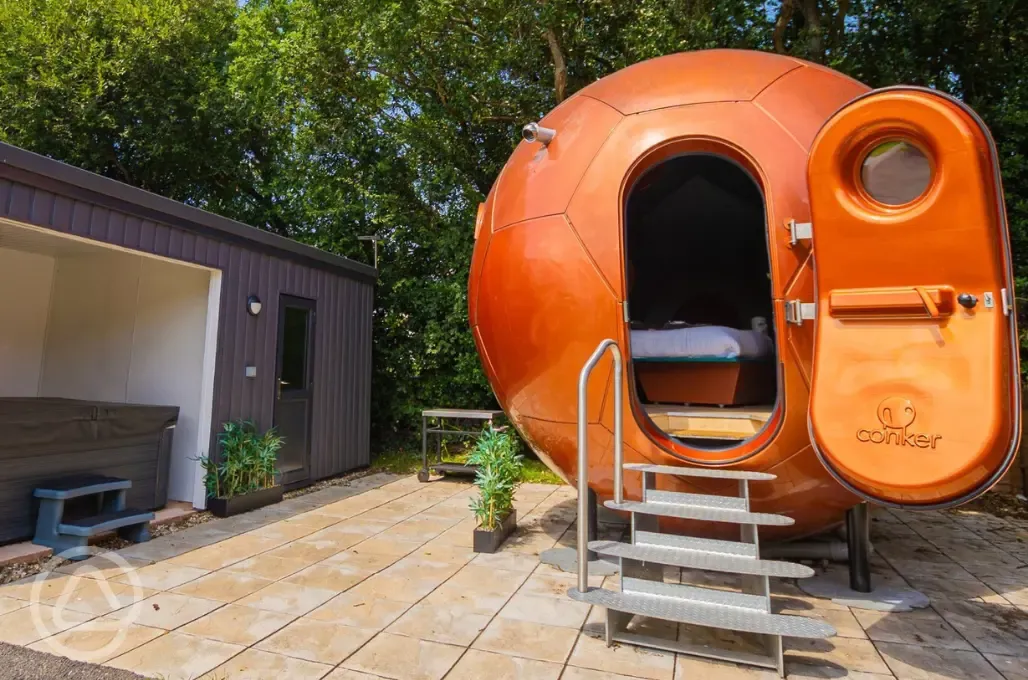 The Conker unique glamping pod