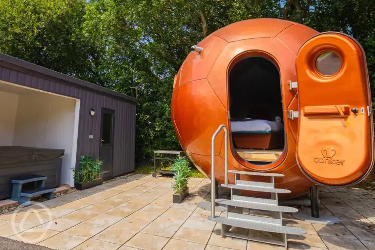 The Conker unique glamping pod