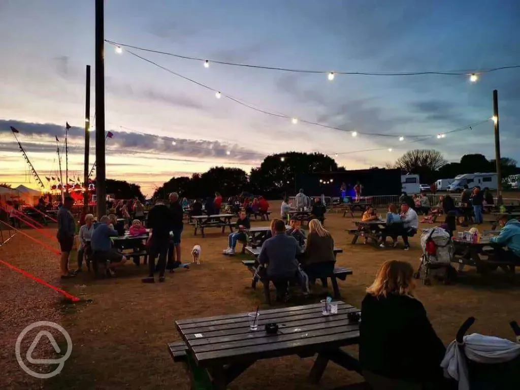 Marquee bar - open in the summer months